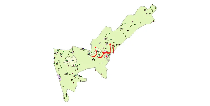 شیپ فایل جمعیت نقاط شهری و روستایی شهرستان البرز از سال 1335 تا 1395