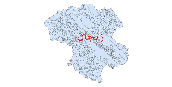 نقشه شیپ فایل زمین شناسی استان زنجان