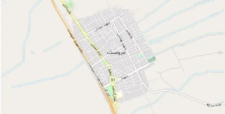 جدیدترین نقشه pdf شهر مروست