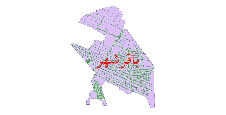 جدیدترین نقشه شیپ فایل شبکه معابر شهر باقرشهر + pdf