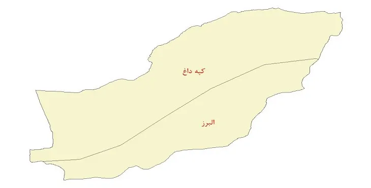 نقشه شیپ فایل ساختار زمین ساختی استان گلستان
