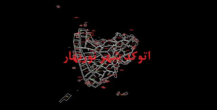نقشه اتوکد شهر نوربهار