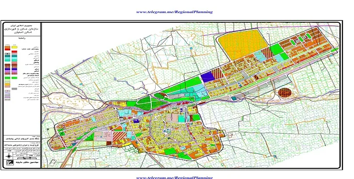 دانلود نقشه کاربری اراضی شهر محمدآباد اصفهان | وضع موجود+پیشنهادی