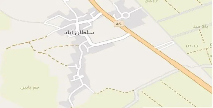 جدیدترین نقشه pdf شهر سلطان آباد خوزستان