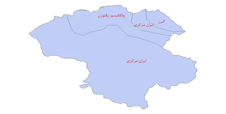 نقشه شیپ فایل ساختار زمین ساختی استان زنجان