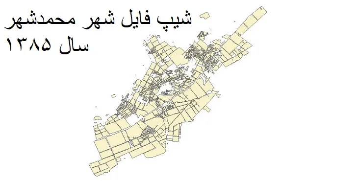 شیپ فایل بلوک آماری محمدشهر کرج + خروجی اکسل