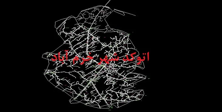نقشه اتوکد شهر خرم آباد استان مازندران