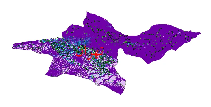 دانلود نقشه های شیپ فایل استان تهران + کاملترین لایه GIS