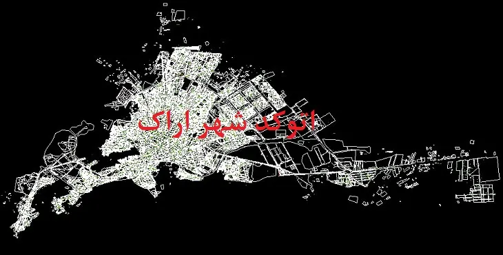 نقشه اتوکد شهر اراک
