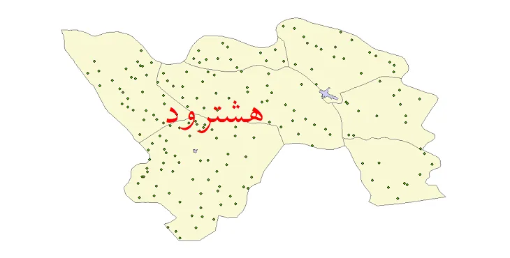 شیپ فایل تقسیمات سیاسی شهرستان هشترود + فایل pdf