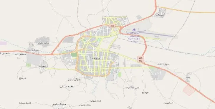 جدیدترین نقشه pdf شهر بیرجند