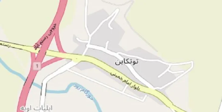 جدیدترین نقشه pdf شهر توتکابن
