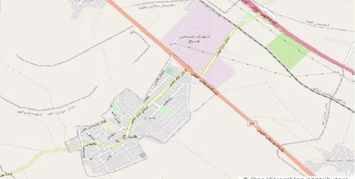 جدیدترین نقشه pdf شهر هیدج