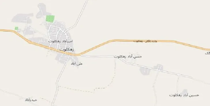 جدیدترین نقشه pdf شهر زهکلوت