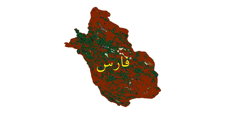 جدیدترین نقشه های شیپ فایل استان فارس