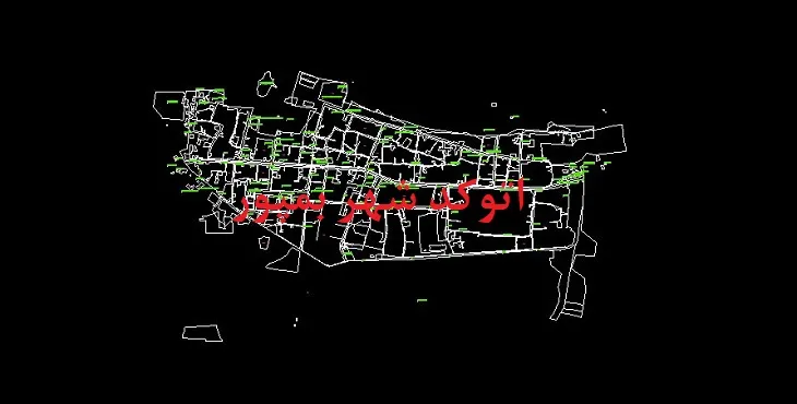 نقشه اتوکد شهر بمپور