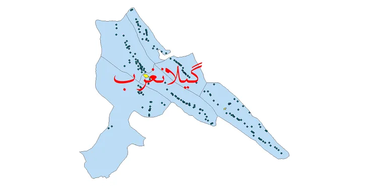 شیپ فایل تقسیمات سیاسی شهرستان گیلانغرب + فایل pdf