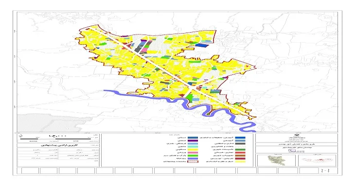 دانلود نقشه کاربری اراضی شهر بهنمیر | وضع موجود+پیشنهادی