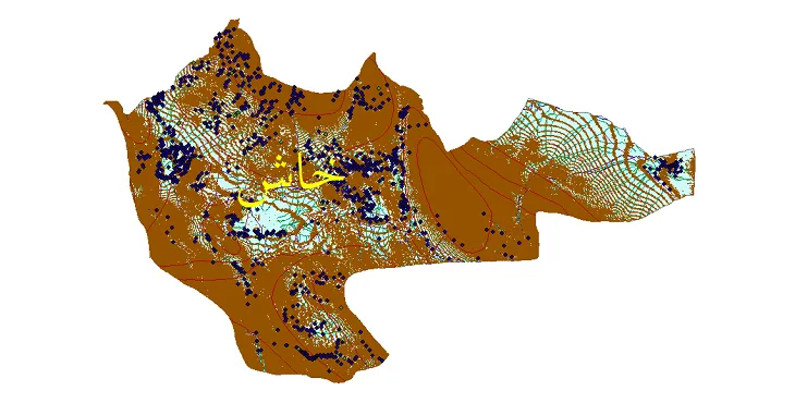 جدیدترین نقشه های شیپ فایل شهرستان خاش
