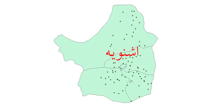 شیپ فایل تقسیمات سیاسی شهرستان اشنویه + فایل pdf