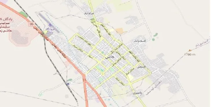 جدیدترین نقشه pdf شهر خاش