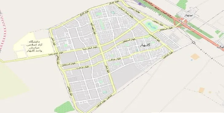 جدیدترین نقشه pdf شهر جدید گلبهار