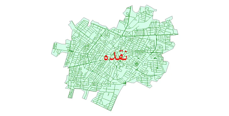 جدیدترین نقشه شیپ فایل شبکه معابر شهر نقده + pdf