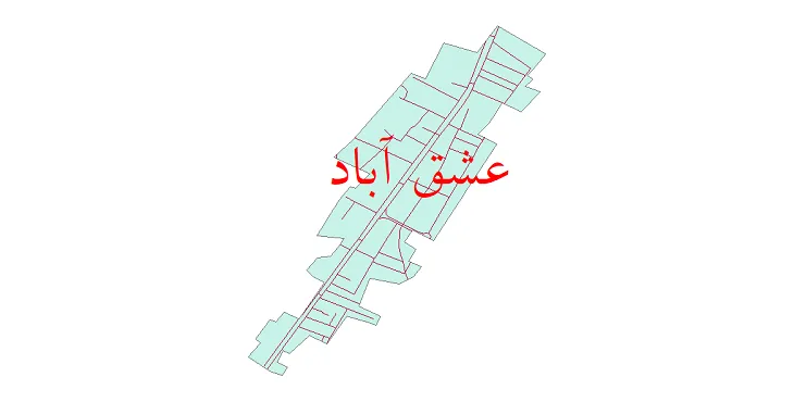 جدیدترین نقشه شیپ فایل شبکه معابر شهر عشق آباد + pdf