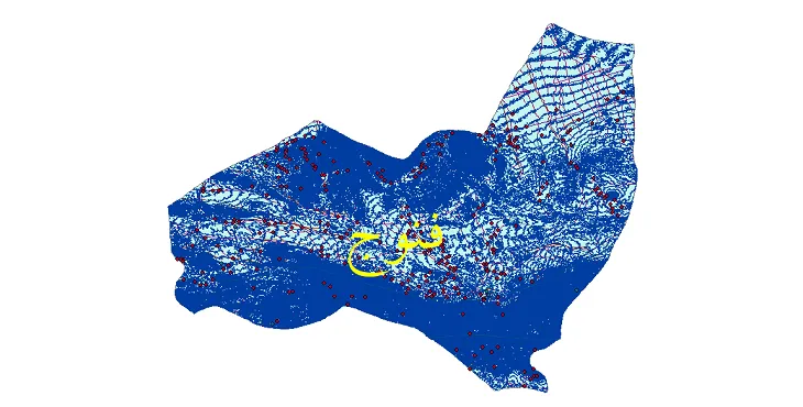 جدیدترین نقشه های شیپ فایل شهرستان فنوج