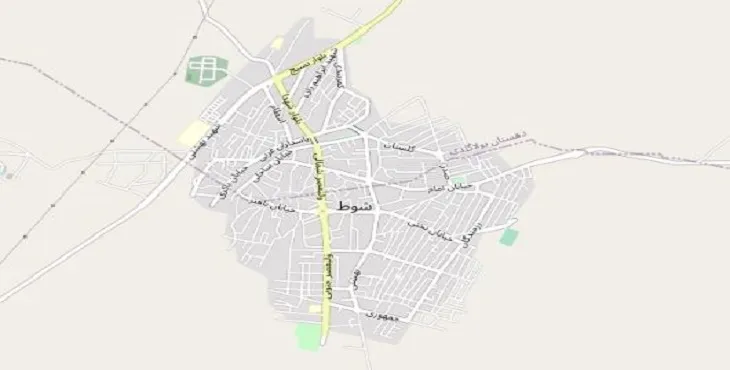جدیدترین نقشه pdf شهر شوط