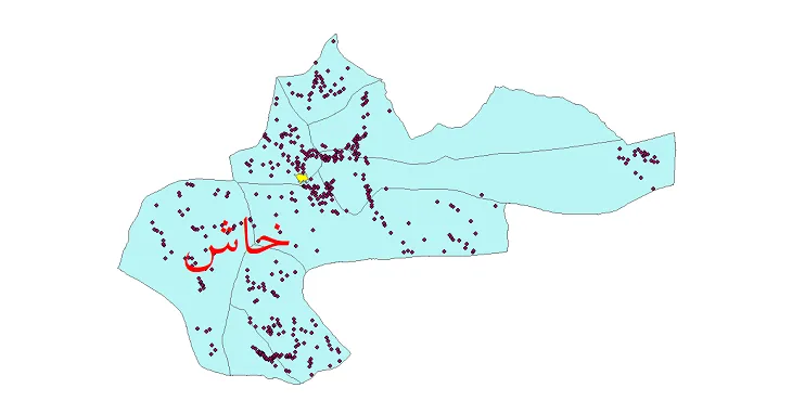 شیپ فایل تقسیمات سیاسی شهرستان خاش + فایل pdf