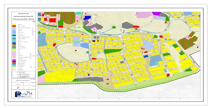 نقشه کاربری اراضی شهر رفسنجان | با کیفیت بالا