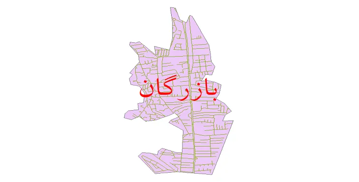 جدیدترین نقشه شیپ فایل شبکه معابر شهر بازرگان + pdf