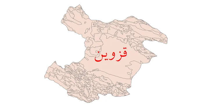 نقشه شیپ فایل زمین شناسی استان قزوین