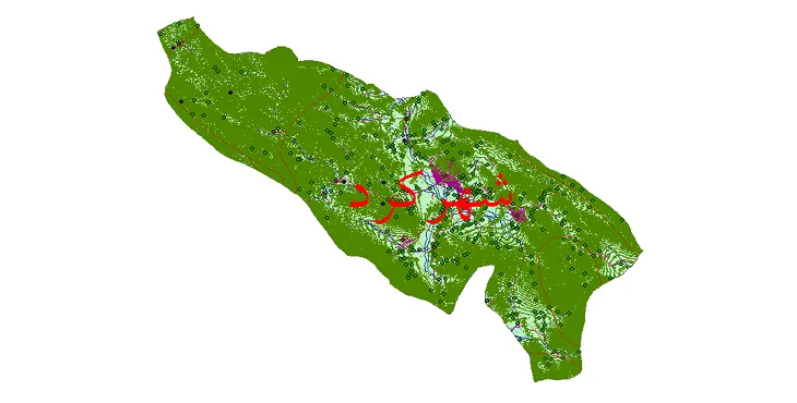جدیدترین نقشه های شیپ فایل شهرستان شهرکرد