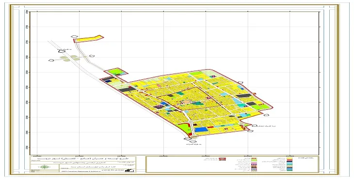 طرح جامع-تفصیلی شهر مروست سال 92 + نقشه ها