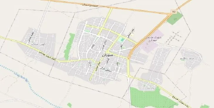 جدیدترین نقشه pdf شهر سوران