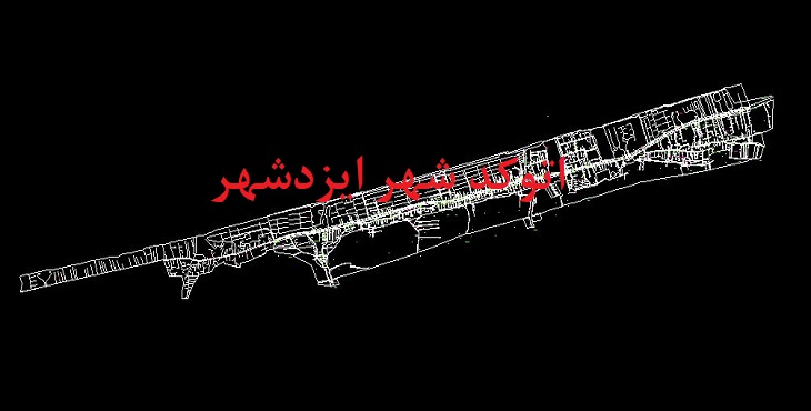 نقشه اتوکد شهر ایزدشهر