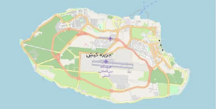 جدیدترین نقشه pdf شهر کیش