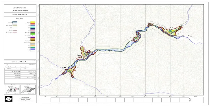 نقشه کاربری اراضی شهر آسارا | با کیفیت بالا