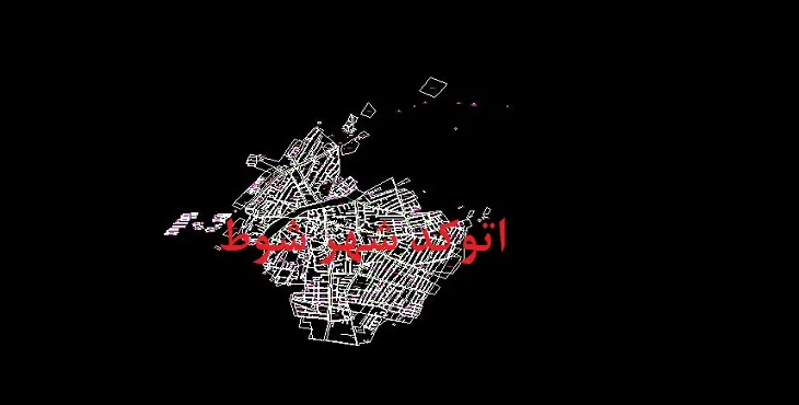 نقشه اتوکد شهر شوط