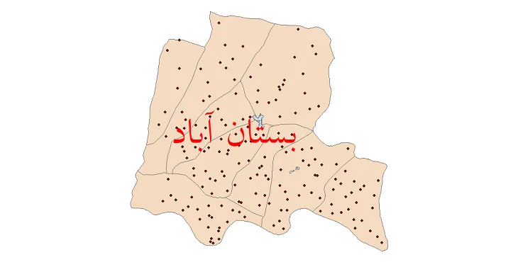 دانلود نقشه شیپ فایل (GIS) تقسیمات سیاسی شهرستان بستان آباد سال 1400