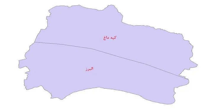 نقشه شیپ فایل ساختار زمین ساختی استان خراسان شمالی