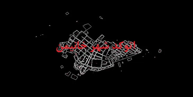 نقشه اتوکد شهر خانمین