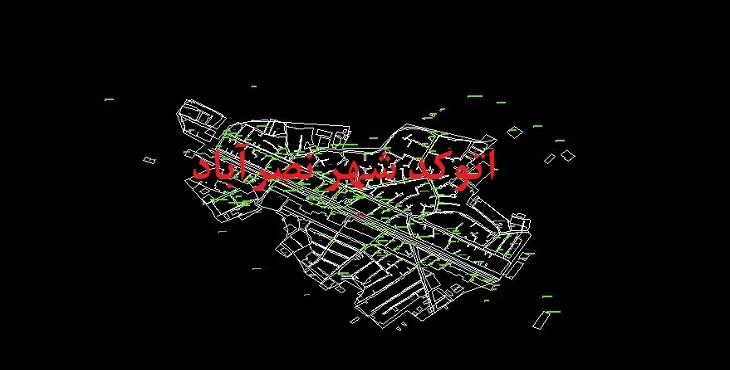 نقشه اتوکد شهر نصرآباد تربت جام