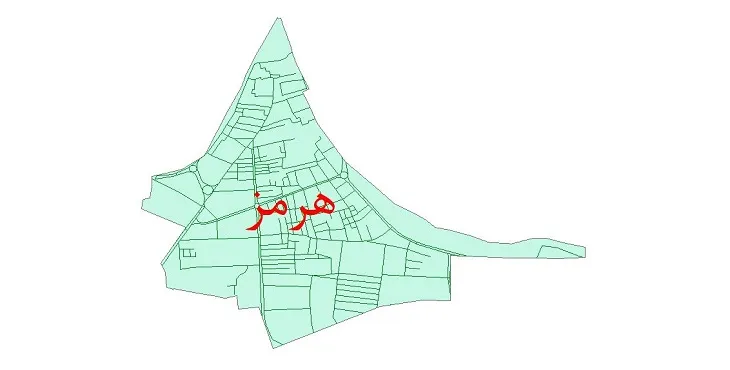 جدیدترین نقشه شیپ فایل شبکه معابر شهر هرمز + pdf