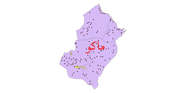 شیپ فایل تقسیمات سیاسی شهرستان ماکو + فایل pdf