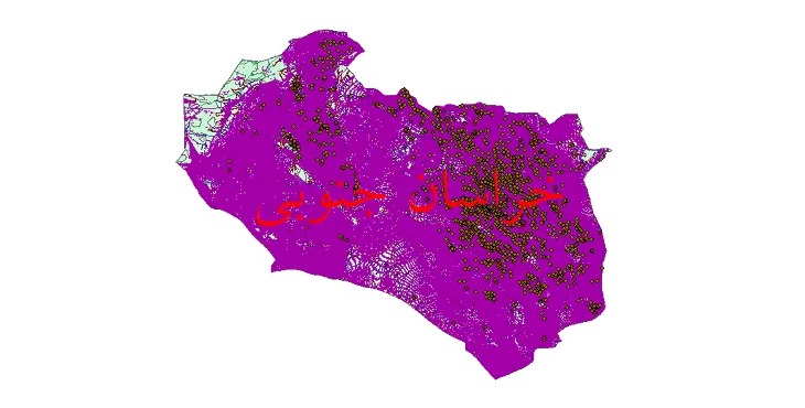 جدیدترین نقشه های شیپ فایل استان خراسان جنوبی