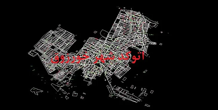 نقشه اتوکد شهر خورزوق