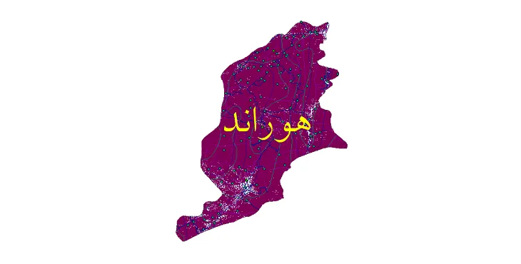 جدیدترین نقشه های شیپ فایل شهرستان هوراند